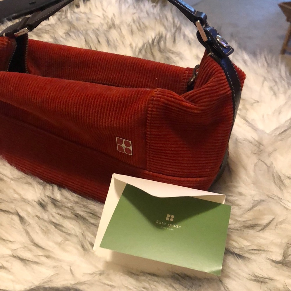 Kate Spade corduroy burnt orange mini bag - Picture 6 of 6